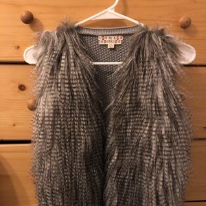 Girls fur vest, super stylish and fun!